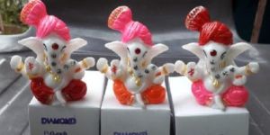 Fiber Small Ganesha Statue