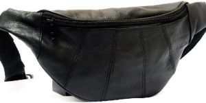 Genuine Sheep Leather One Zipper Waist Bag (T&T-L5)