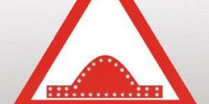 Solar Power Speed Breaker Sign Board