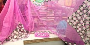 Printed Supernet Saree