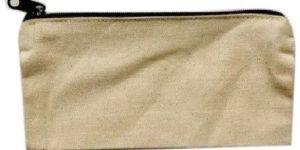 Cotton Canvas Zipper Pouch