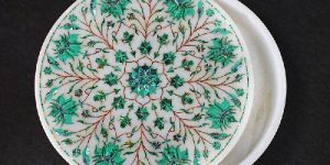 Round Handcrafted Marble Boxes