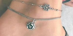 Silver Chain Anklets