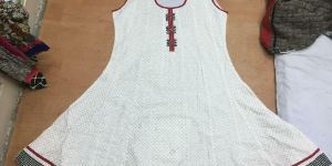 Cotton Printed Aanarkali Suit