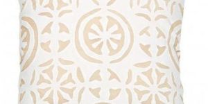 Beige Cotton Cushion Cover