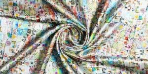 Cotton Satin Printed Fabrics