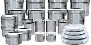 Stainless Steel Food Grain Heavy Storage Dabba