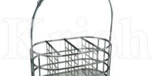 Wire Cutlery Caddy with Handle