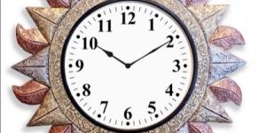 Wooden Carved Wall Clock