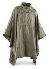 Men Army Rain Poncho