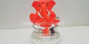 Silver Plated Ganesh Idol