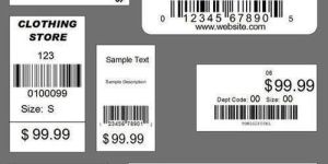 Price Tag Barcode Labels
