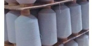 Polyester Plain White Rubber Thread