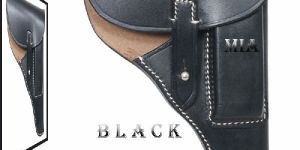 WWII German Black Leather Walther PPK Holster-Black