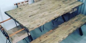 Antique Wooden Dining Table Set