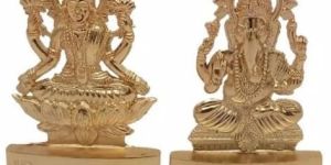 Brass Laxmi Ganesh Statue