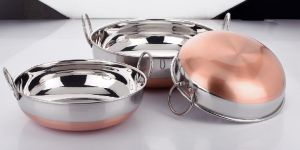 Stainless Steel Induction Bottom Kadai