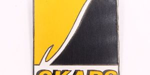 Yellow Black Name Badge