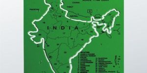 India Outline Stencil