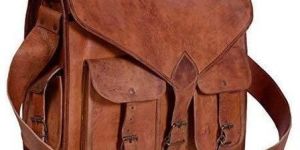 Brown Leather Messenger Bag