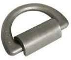 Silver Round Lashing D Ring