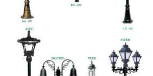 Cast Aluminium Garden Light Pole