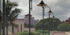 Mild Steel Garden Light Pole