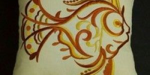 Embroidered Cushion Cover