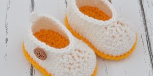 Double Base Crochet Baby Booties