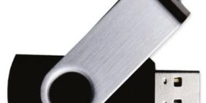 Silver Twister Pen Drive