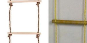 Wooden Rung Rope Ladder