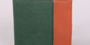 Leather and Canvas Wallet