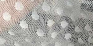 Nylons Net Mesh Dot Fabric Colour white & black