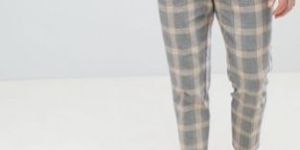 Mens Checkered Trousers
