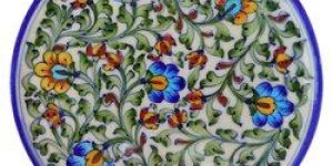 Ceramic Blue Pottery Plate