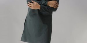 Cotton Olive Green Kurta