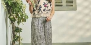 Viscose Paradise Crop Top Set