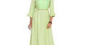 Green Rayon Kurti