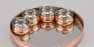 Copper Thali Set