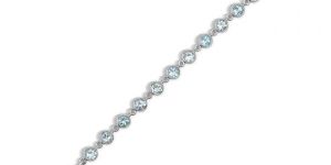 Blue Topaz Bracelet (BT-11-6RD-CUT)