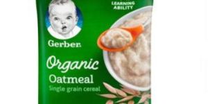 Gerber Organic Oatmeal Cereal Infant Cereal for 6 Months