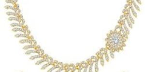 Sublime Gold Plated Floral Necklace Set