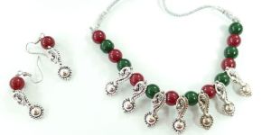 Party Wear Beaded Jewellery Set