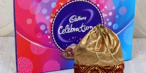 Crunchy Assorted Dry Fruit Polti with Cadbury Celebration Chocolate Pack