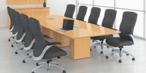 Wooden Rectangular Conference Room Table
