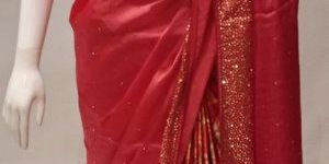 Silk with Printed Patli Saree