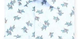 White Floral Poplin Printed Shirt