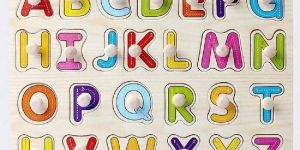 Wooden Capital Letters Puzzle
