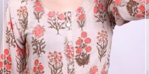 OFF-WHITE PRINTED LONG KURTI