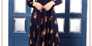 ROYAL BLUE DESIGNER LONG KURTI